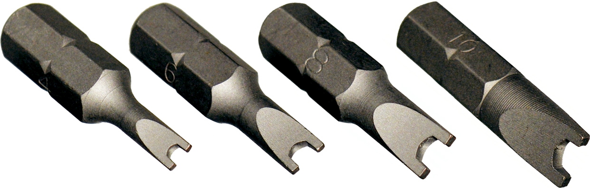 5 Piece Spanner (Snake Eyes) Insert Bits T&E Tools 91203
