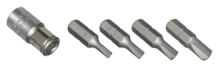 5 Piece Clutch Head Insert Bit Set T&E Tools 91205