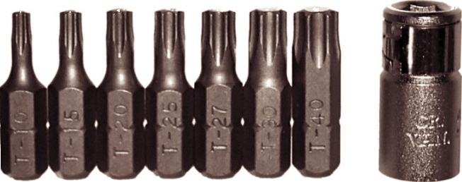 16 Piece Ribe Insert Bit Set T&E Tools 91220