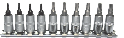 10 Piece Torx-r Driver Sockets T&E Tools 92106