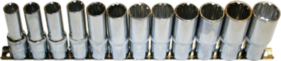 9 Piece 1/4"Drive (BA) 6 Point Sockets T&E Tools 92209W