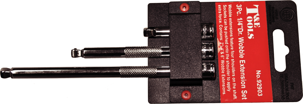 3 Piece Wobble Extension Set T&E Tools 92903