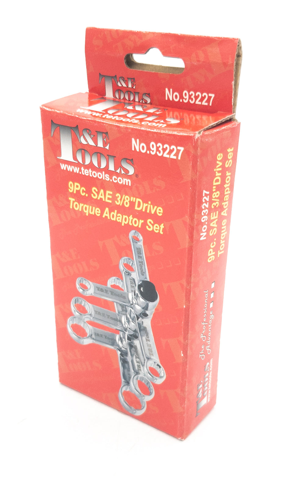 9 Piece SAE 3/8" Drive Torque Adaptor Set T&E Tools 93227