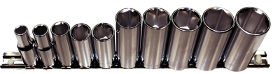 10 Piece 3/8" Drive SAE Deep Sockets (12 Point) T&E Tools 93510