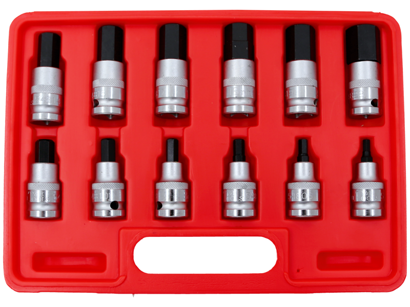 12 Piece Metric In-Hex Socket Set (Standard Series) T&E Tools 94112