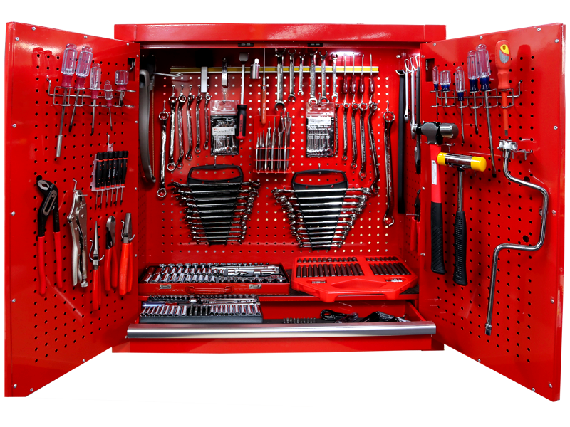 TE-9426 - 383Pc. SAE/Metric Wall Cabinet Tool Set