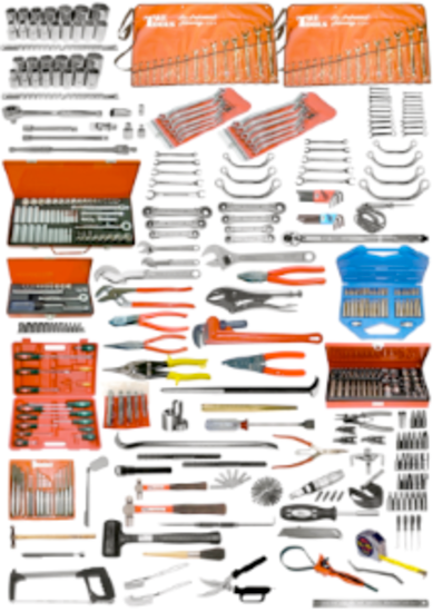 428Pc.SAE/Metric Auto Plus Tool Set T&E Tools 9428