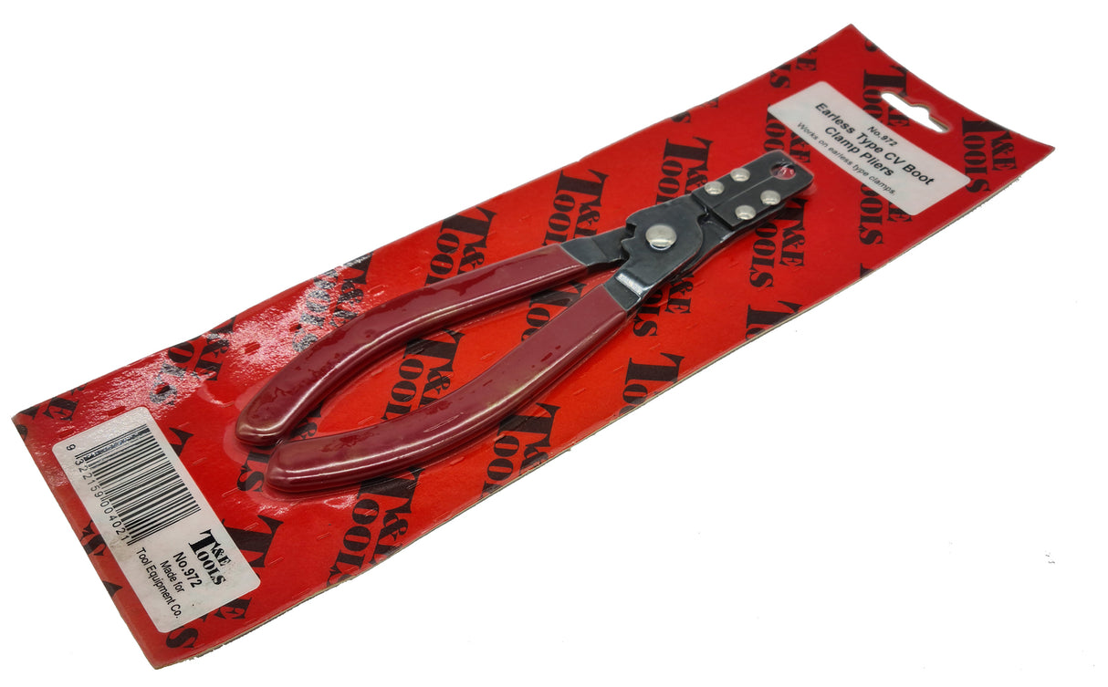 Earless Type CV Boot Clamp Pliers T&E Tools 972
