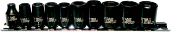 10 Piece 1/4"Drive SAE Standard Impact Sockets T&E Tools 97210