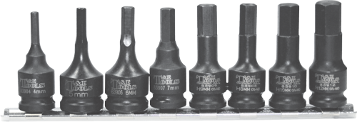 8 Piece SAE In-Hex Impact Sockets T&E Tools 97316