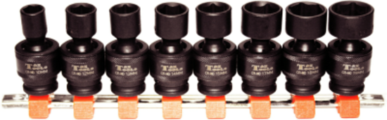 8 Piece 3/8" Drive SAE Impact Universal Sockets T&E Tools 97349