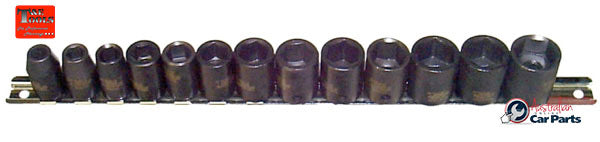 13 Piece 3/8" Drive Metric Impact Sockets T&E Tools 98312