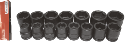 15 Piece 3/4" Drive Metric Impact Sockets T&E Tools 98515
