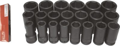 21 Piece 3/4" Drive Metric Deep Impact Sockets T&E Tools 98521L