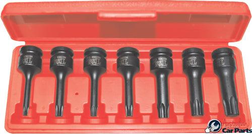 7 Piece 1/2" Drive Torx-r Impact Sockets T&E Tools 98802