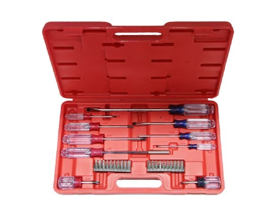 30Pc. Acetate Screwdriver & Hex Bit Set T&E Tools A78030