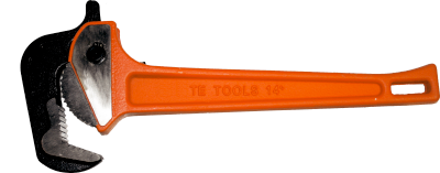 14" Ratchet Action Pipe Wrench T&E Tools AR014