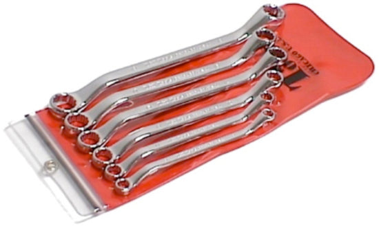 6Pc. SAE Long Ring Wrench Set T&E Tools BW6