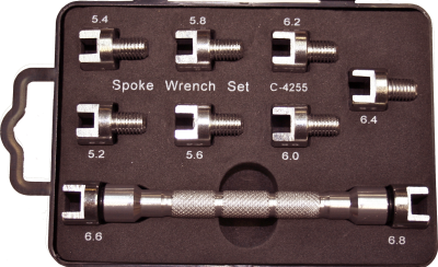 10 Piece Spoke Wrench Set T&E Tools C4255