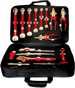 17Pc. Tool Set with Box (Copper Beryllium) T&E Tools CB-A