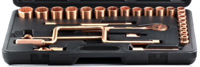 28Pc. 1/2"Drive Socket Set 10-32mm (Copper Beryllium) T&E Tools CB101I