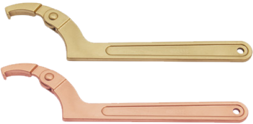 115-170mm Adjustable Hook Wrench Cu-Be T&E Tools CB173B-1006