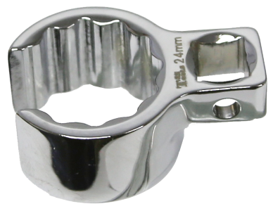24mm x 3/8"Drive Crowsfoot 12Pt Flare Nut Wrench T&E Tools CF1324M