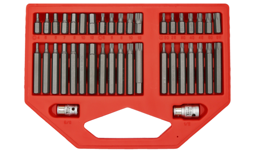 In-Hex, Multi-Spline, Torx Insert Bit40 Piece Set T&E Tools CL102