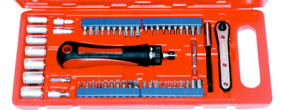 55 Piece 1/4"Drive Sockets & Insert Bit Set T&E Tools CL108