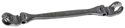 8 x 9mm 6 Point Flex Head Flare Nut Wrench T&E Tools CM0809M