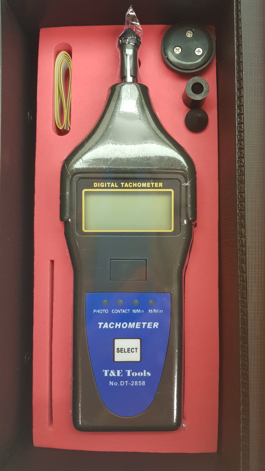 Digital Photo, Contact, Surface Tachometer for Timing Diesel Engines T&E Tools DT2858