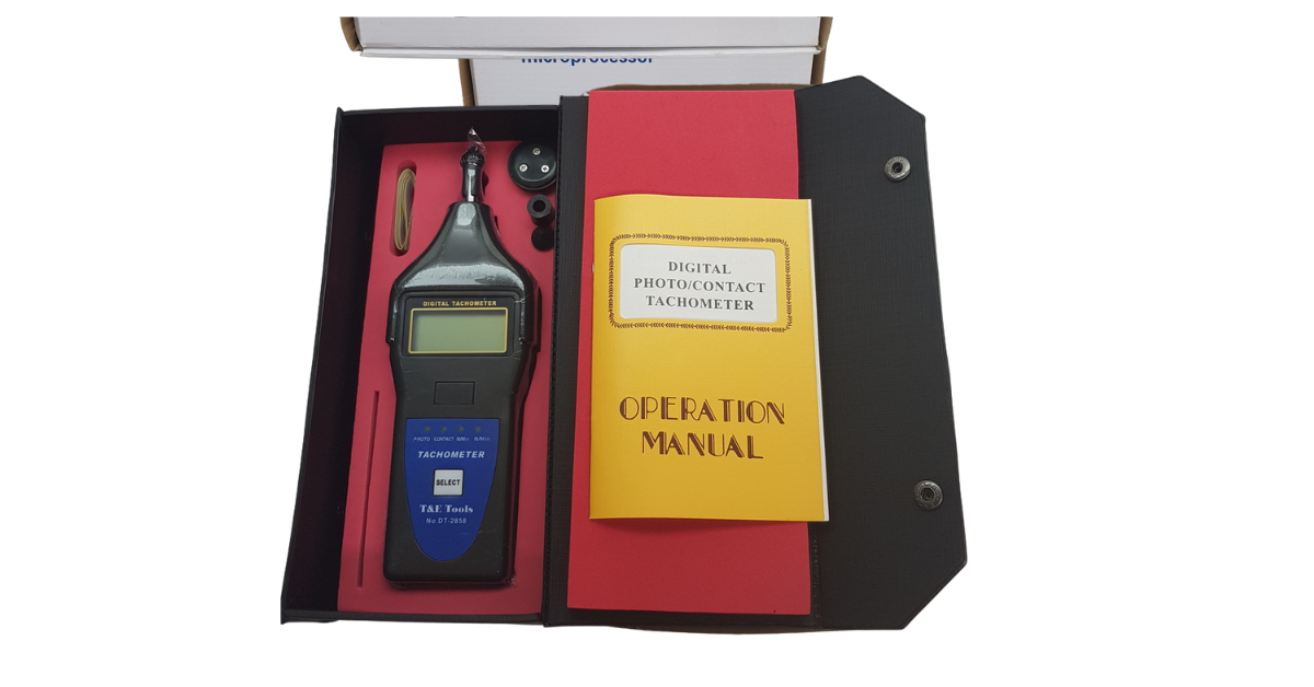Digital Photo, Contact, Surface Tachometer for Timing Diesel Engines T&E Tools DT2858