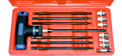 15 Piece Female Torx Socket & Torx Bit Set T&E Tools E1002