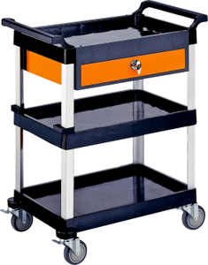 Triple Tray Tool Cart With Drawer T&E Tools EG100