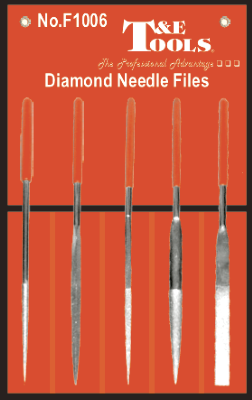 Diamond Needle File 5 Piece Set T&E Tools F1006