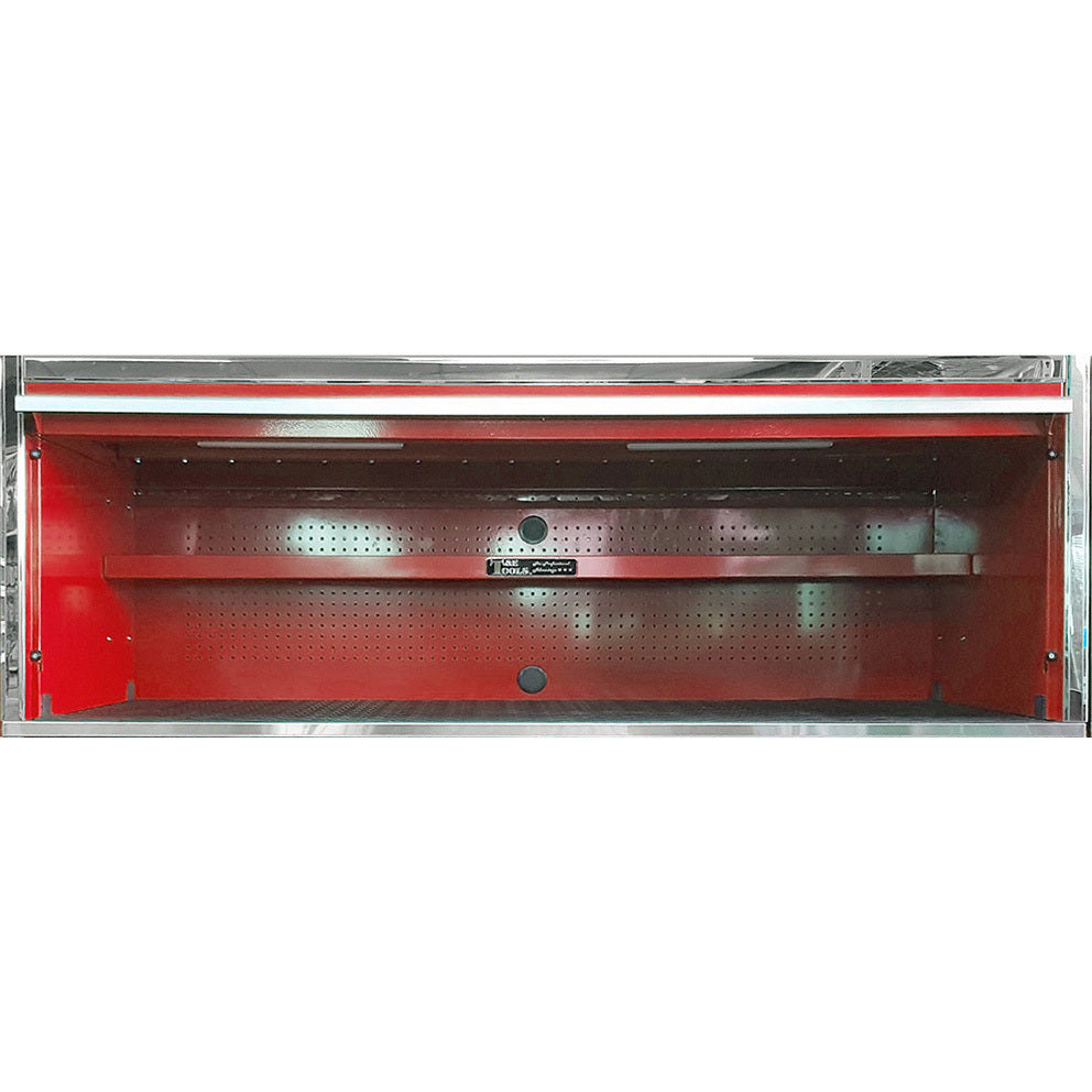 Tool Box Hutch Cabinet 76" Red Godfather Mega Series T&E Tools TE-GF7601RD
