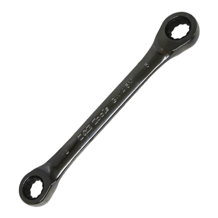 Double Ring Gear Ratchet Wrench 14mm x 15mm 12 point 72T T&E Tools GW1415M