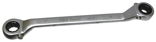 Offset Ratchet Ring Spanner Wrench Set Metric Heavy-Duty 7 Piece T&E Tools GW7S