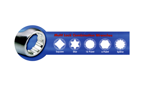 8mm x 9mm Multilock Hi-Performance Long Ring Wrench T&E Tools HPS0809M