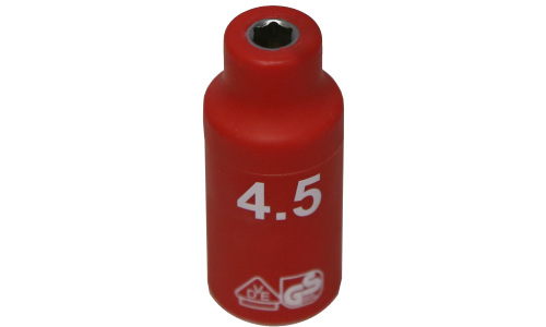6 Point VDE Insulated Socket (4.5mm) T&E Tools IS20022