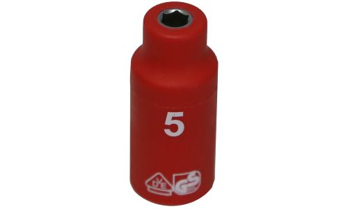 6 Point VDE Insulated Socket (5mm) T&E Tools IS20032
