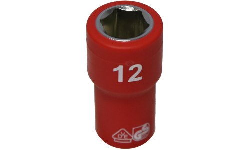 6 Point VDE Insulated Socket (12mm) T&E Tools IS20122