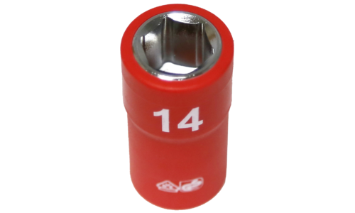 14mm x 3/8"Dr. 6 Point VDE Insulated Socket T&E Tools IS22142