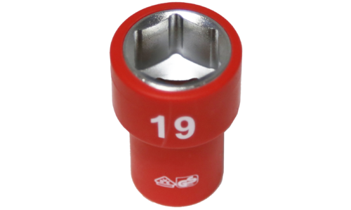 19mm x 3/8"Dr. 6Pt VDE Insulated Socket T&E Tools IS22195