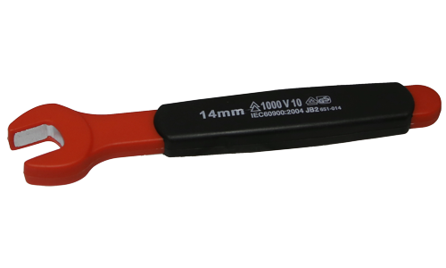 14mm VDE Insulated Open End Wrench T&E Tools IS60014
