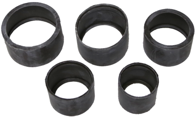 Cam Shaft Bearing Tool Black Rubber Sleeves for J1800 Set of 5 T&E Tools J1800BLACK