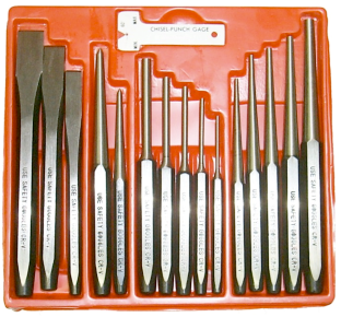 No.J8416 - 16Pc. Punch & Chisel Set