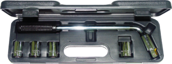 Lighted Adjustable Lug Nut Wrench Set T&E Tools LW100