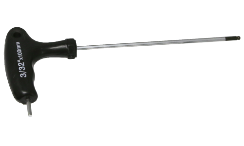 3/32" T-Handle Ball Hex Key T&E Tools M1206