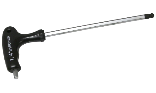 1/4" T-Handle Ball Hex Key T&E Tools M1216